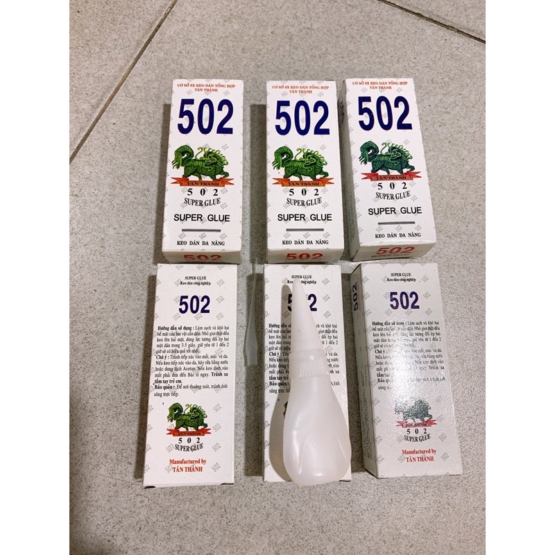 Keo dán đa năng 502 dùng cho đồ giả da, nhựa, cao su và kim loại