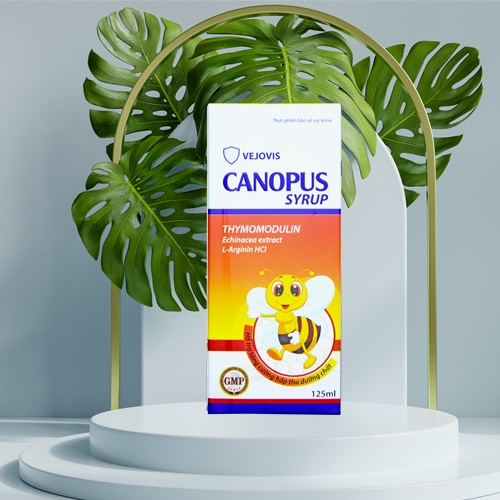 Siro hỗ trợ tăng cường hấp thu dưỡng chất, nâng cao sức đề kháng, giúp trẻ ăn ngon CANOPUS 125ml (Date 2026)