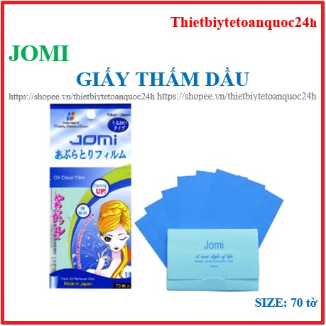 [Chính hãng] Giấy thấm dầu Jomi Nhật Bản- TÚI 70PCS