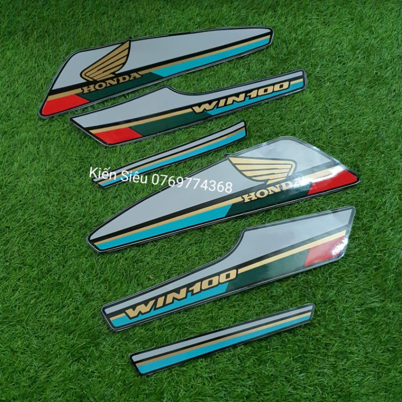 Bộ tem xanh lá win - win100 - win 100 đời 95