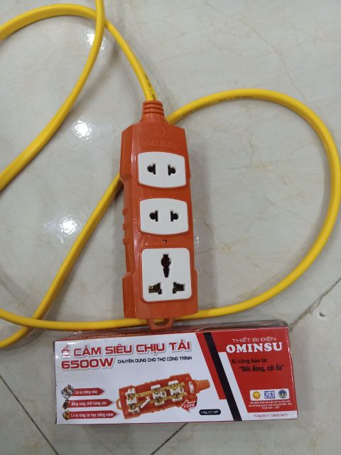 Combo ổ điện, phích cắm và dây Ominsu siêu chịu tải