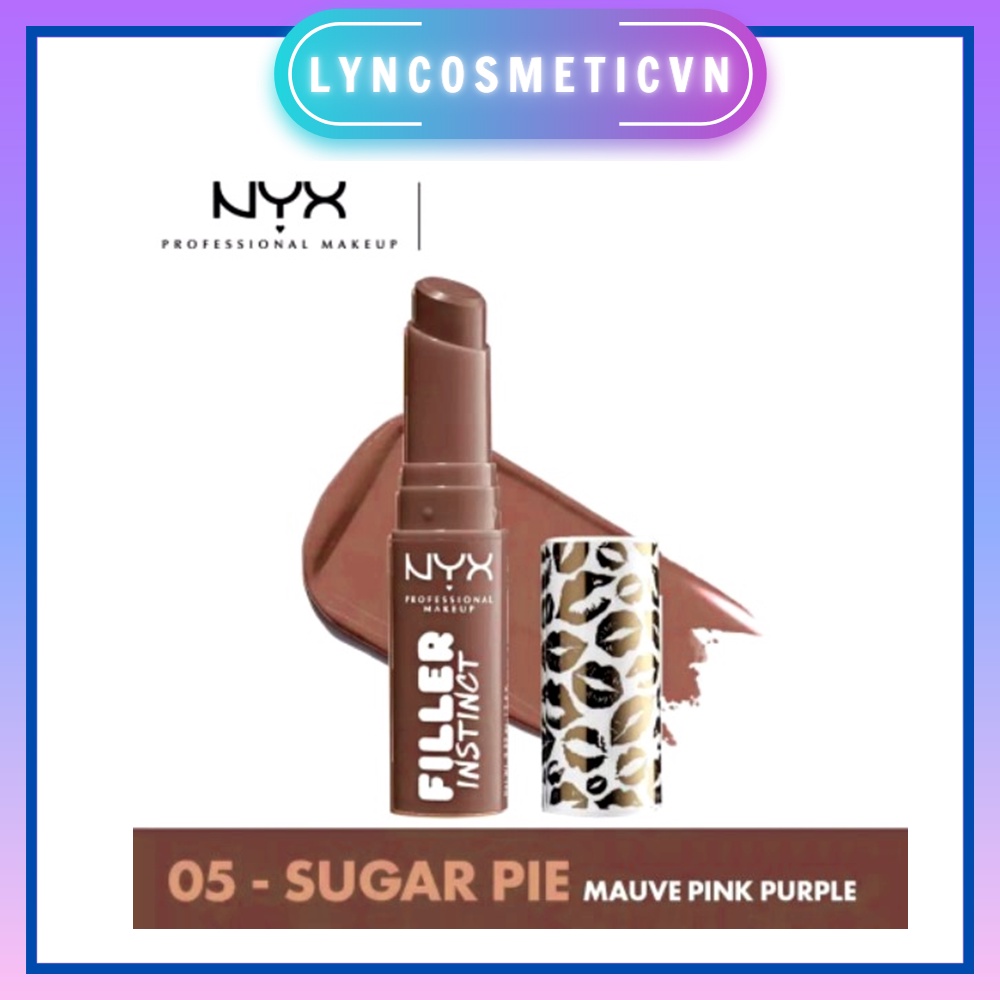 NYX PROFESSIONAL MAKEUP Filler Instinct Plumping Lip Color – Lip Balm Mit Hyaluron, 8h Feuchtigkeit, Farbe Sugar Pie
