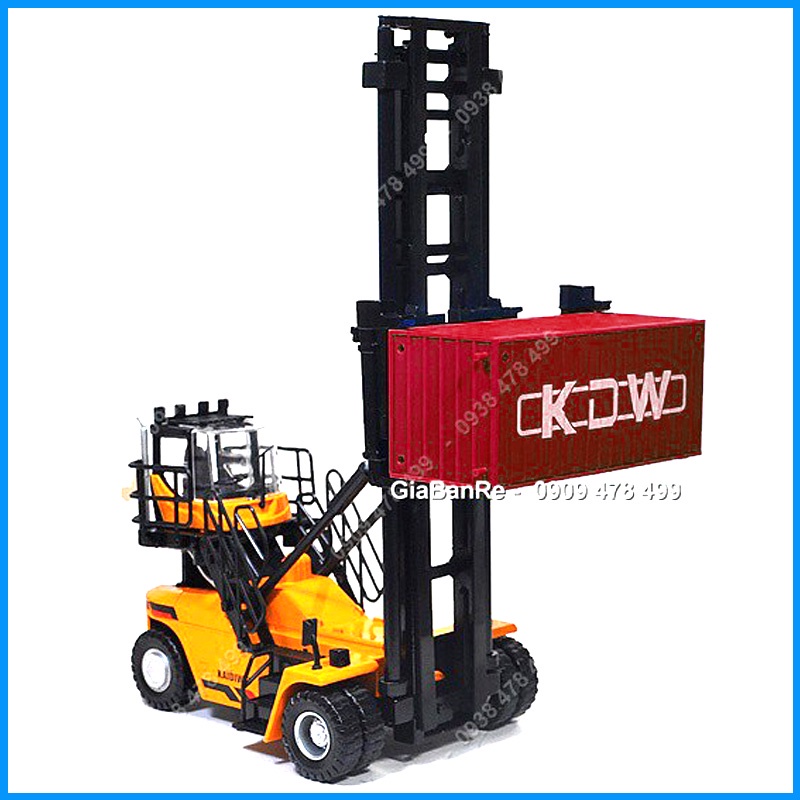 Xe Mô Hình Công Trình Xe Nâng Container Hạng Nặng Tỉ Lệ 1:50 - Forklift - Kdw - 9940.1