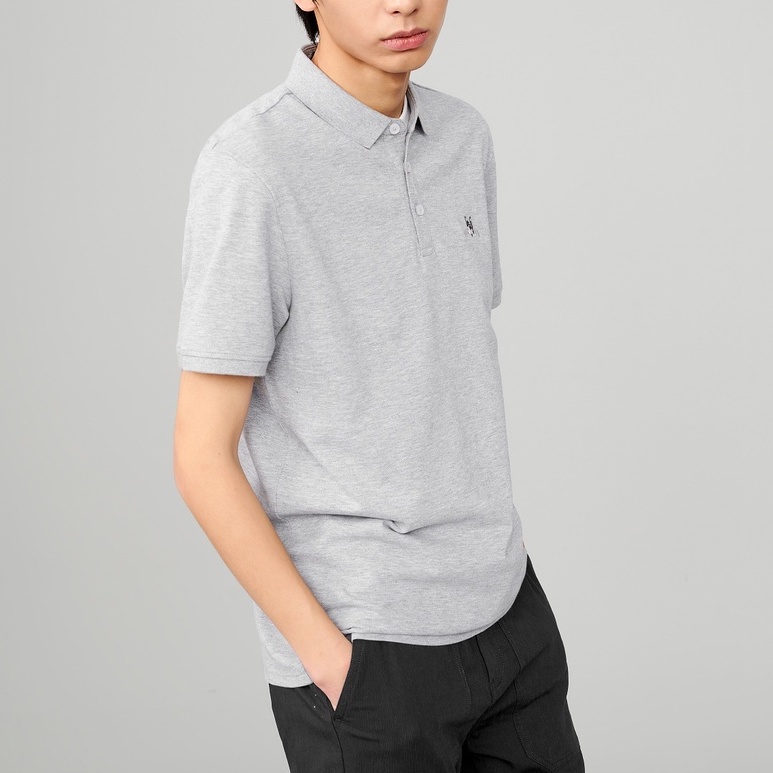 HLA - Áo Thun Polo Nam Simple and Generous Short Sleeve POLO Shirt