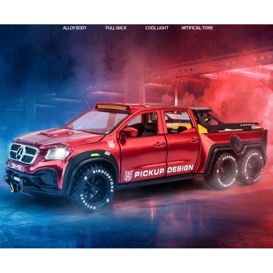 Xe mô hình kim loại Mercedes-Benz X-Class 6X6 Tỷ lệ 1:28