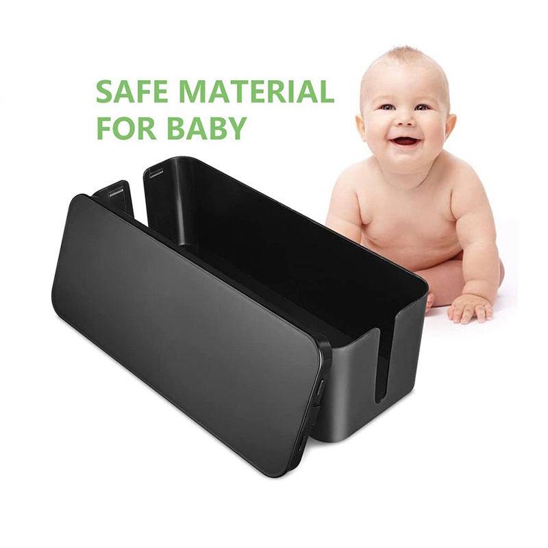 Hộp Quản Lý Dây Cáp Màu Đen Phù Hợp Cho Nhà / Văn Phòng