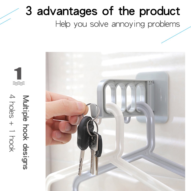 Móc treo đồ dán sau cửa gấp gọn được độc lạ tiện lợi cho gia đình