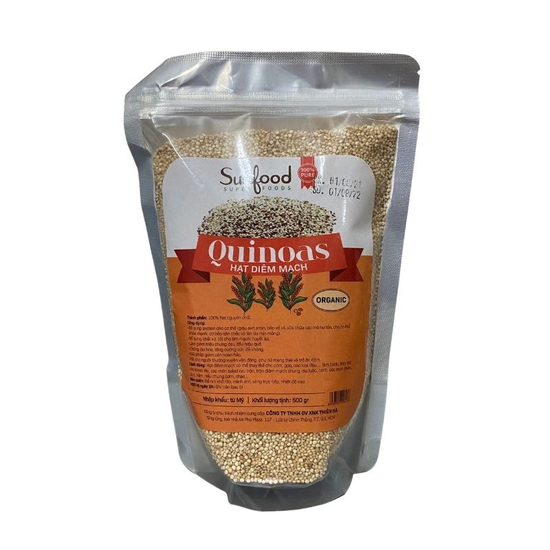 Hạt diêm mạch Quinoa organic giảm cân túi 500G