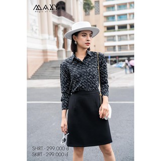 Chân váy dài ngang gối công sở basic skirt Maxy Workshop