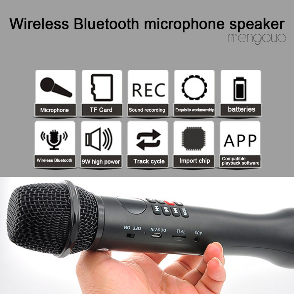 Loa Bluetooth Cầm Tay Hát Karaoke 3 Trong 1 Tiện Dụng