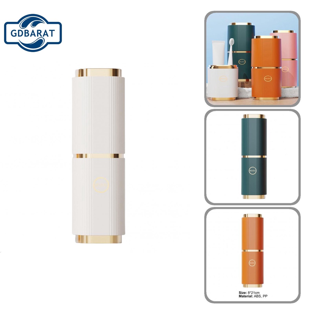 Hộp đựng bàn chải đánh răng tích hợp cốc súc miệng chống trượt chống sốc mang theo du lịch tiện lợi