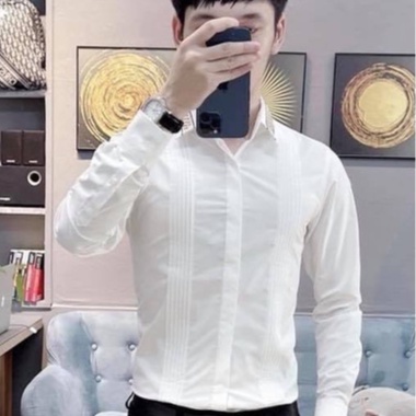 Sơ Mi Nam Vải Hàn Trơn Mịn Không Nhăn Không Pai Không Xù