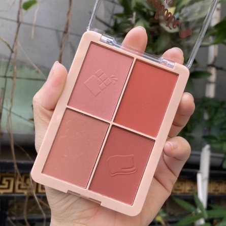 BẢNG PHẤN MÁ  Và Tạo Khối 4 Ô KISS BEAUTY BLUSH KIT | BigBuy360 - bigbuy360.vn