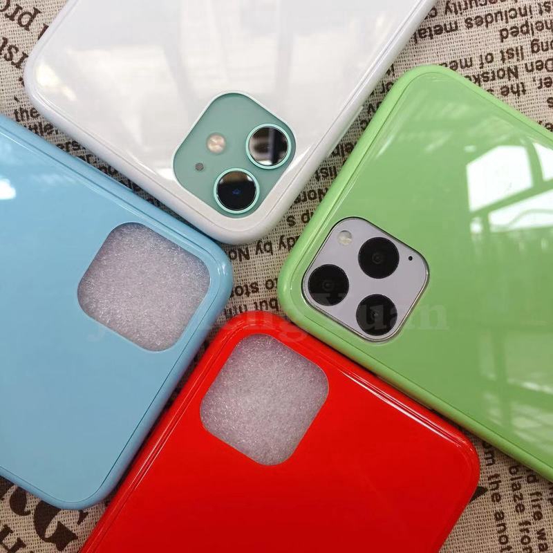 Ốp điện thoại tráng gương màu sắc ngọt ngào cho iPhone 6 6S X XS MAX XR iPhone 11 11Pro iPhone 11Promax