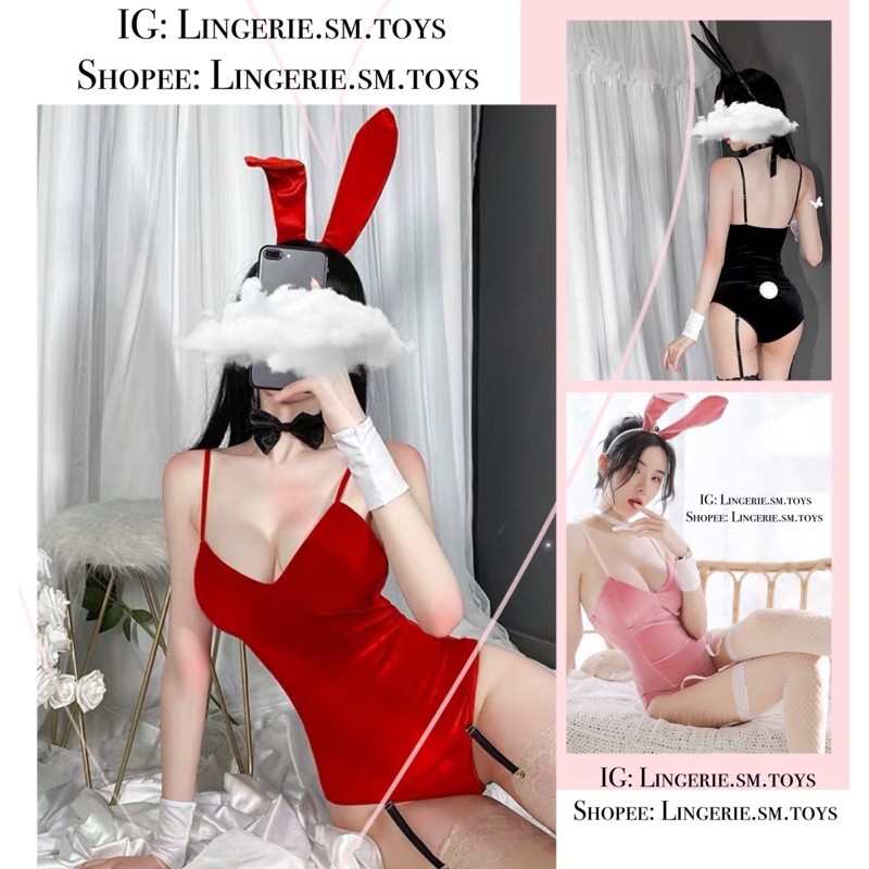 LL2251 Cosplay Chị Thỏ Ngọc + Kẹp Vớ Sexy | Bunny Set Bé Thỏ