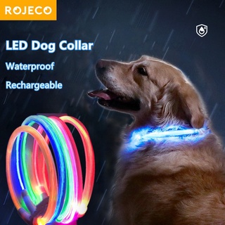 Đèn LED cho chó cổ áo USB Sạc đèn nhấp nháy Vòng cổ cho thú cưng phát sáng Vòng cổ cho chó