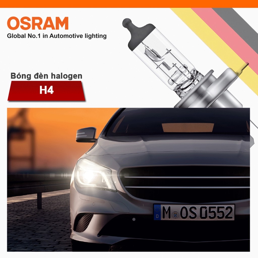 Bóng đèn hal OSRAM cho xe SH H4 12v 60 55w - Xe ôtô Nhập Khẩu Germany Đóng Vỹ