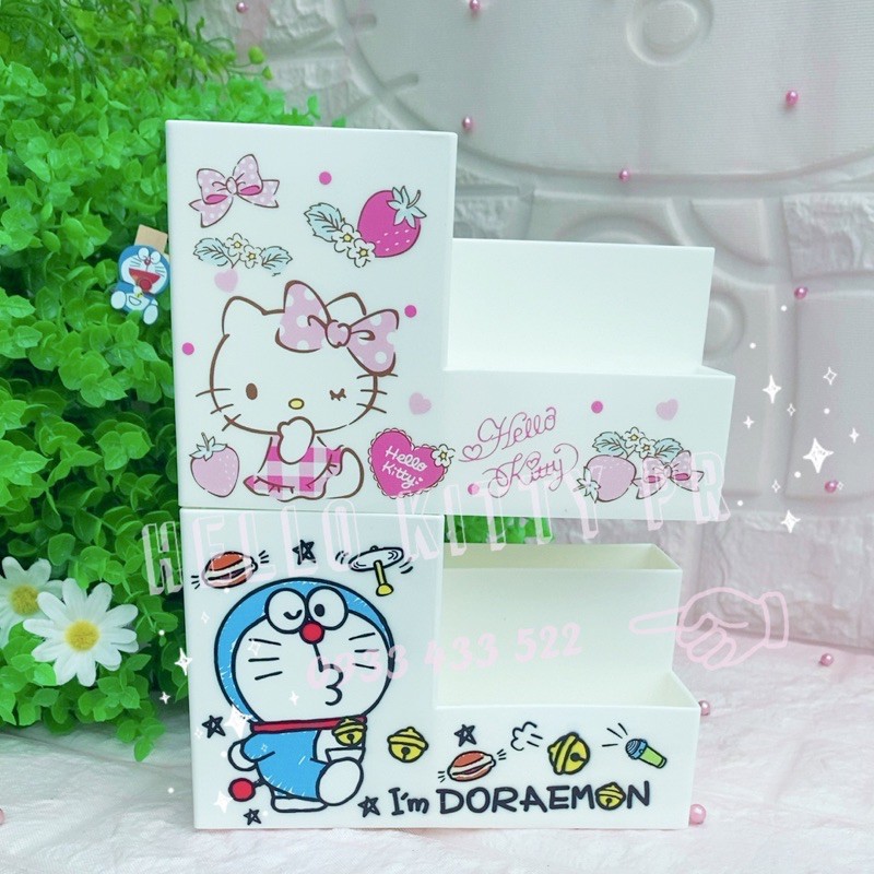 KỆ ĐỰNG PHỤ KIỆN HELLO KITTY - DORAEMON