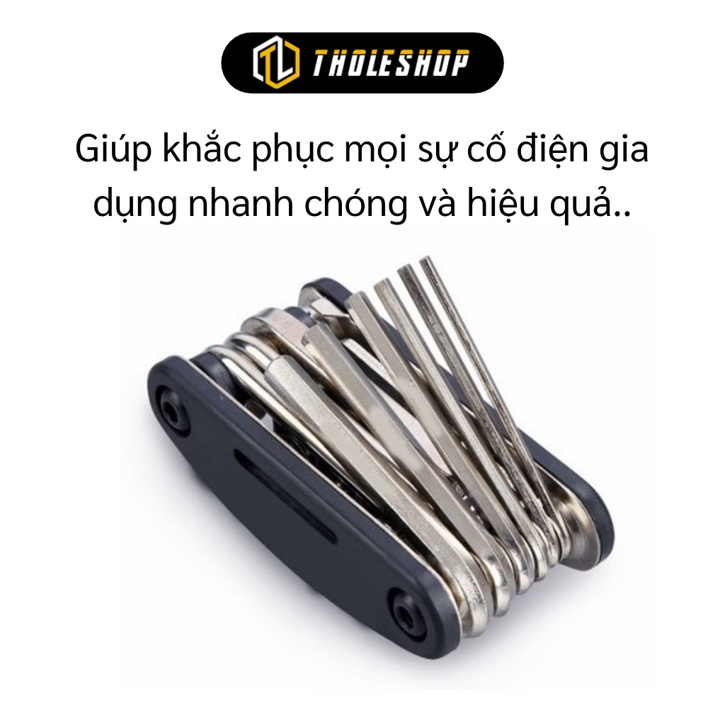 Bộ vặn ốc 13 món đa năng - Gồm vặn ốc lục giác, tua vít, cờ lê... bằng thép không gỉ 2574