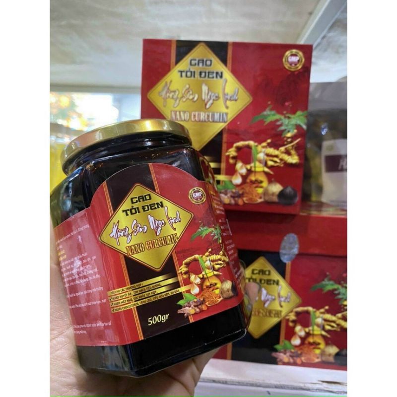 CAO TỎI ĐEN HỒNG SÂM NGỌC LINH NANO CURCUMIN 500g - Tăng khả năng miễn dich, bồi bổ phục hồi sức khỏe