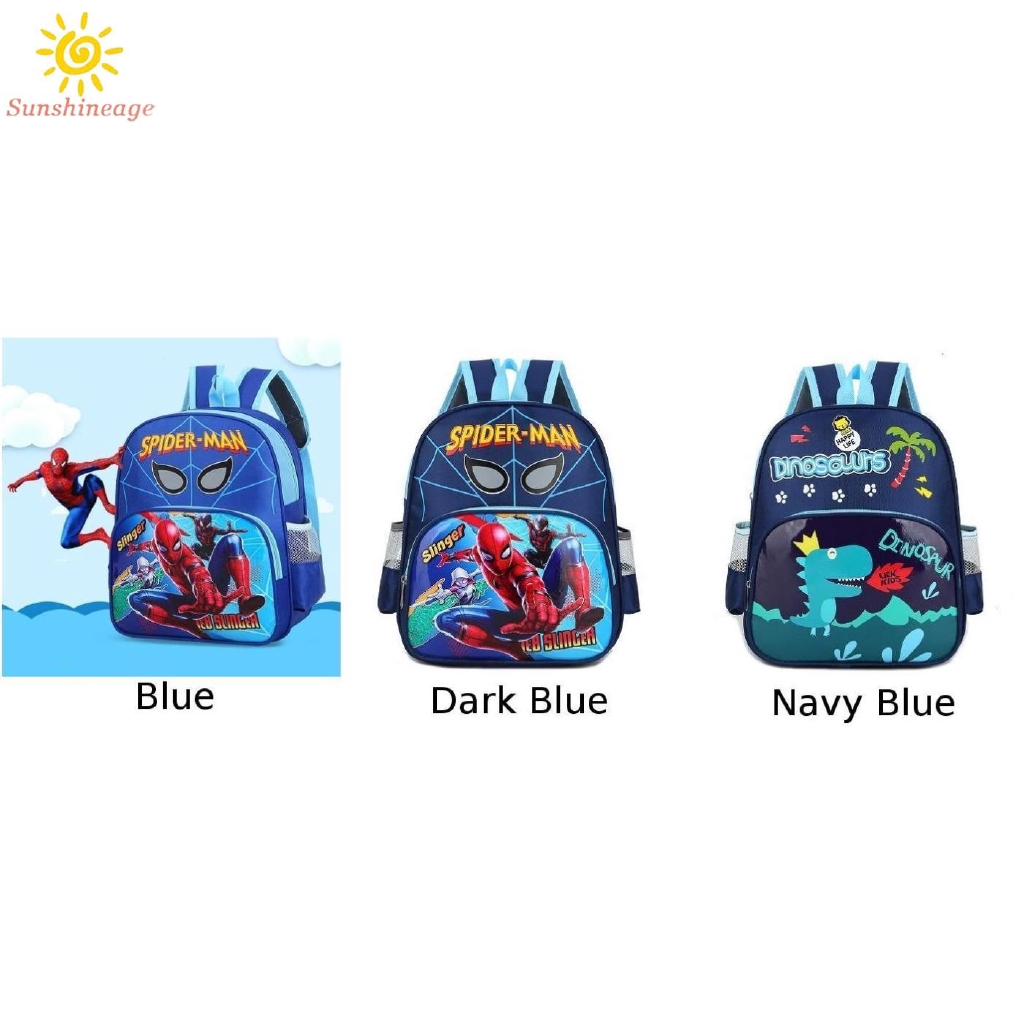 Kindergarten Schoolbag Boys Girls Backpack Cartoon Anime Printed Children's Bag