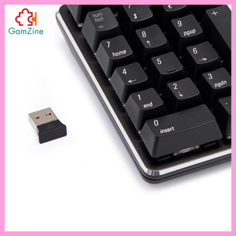 Bàn Phím Số Cơ Không Dây 2.4G Màu Đen lzdxwcke2 21 Phím