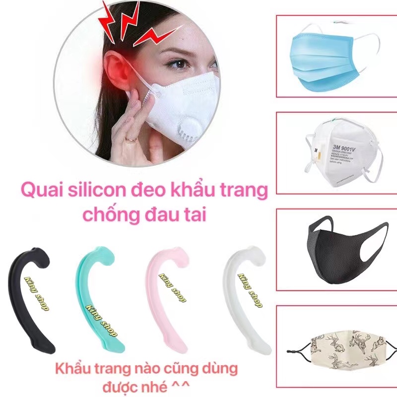 **Hàng mới về** QUAI SILICON ĐEO KHẨU TRANG CHỐNG ĐAU TAI