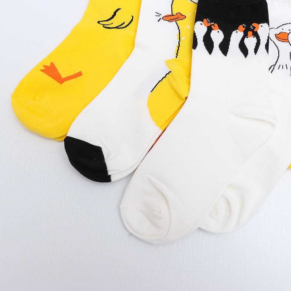 Vớ Cotton Cổ Cao Thoáng Khí Thấm Hút Mồ Hôi Giữ Ấm Thiết Kế Ngọt Ngào