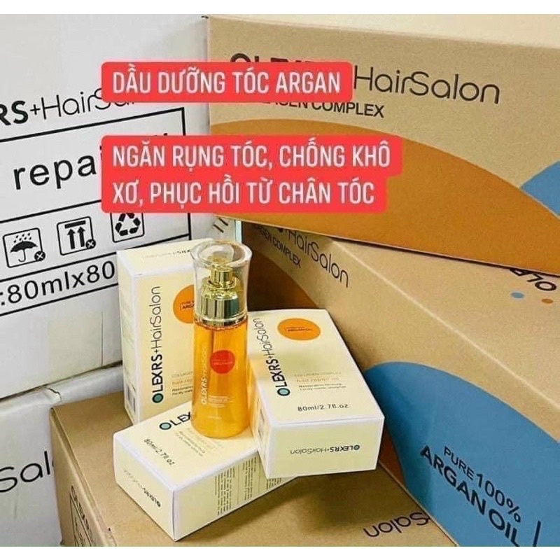 Tinh Dầu Xịt Dưỡng Tóc Giúp Mái Tóc Bồng Bềnh, Chắc Khỏe Olexrs Hair Salon Collagen Complex Repair Oil 80ml