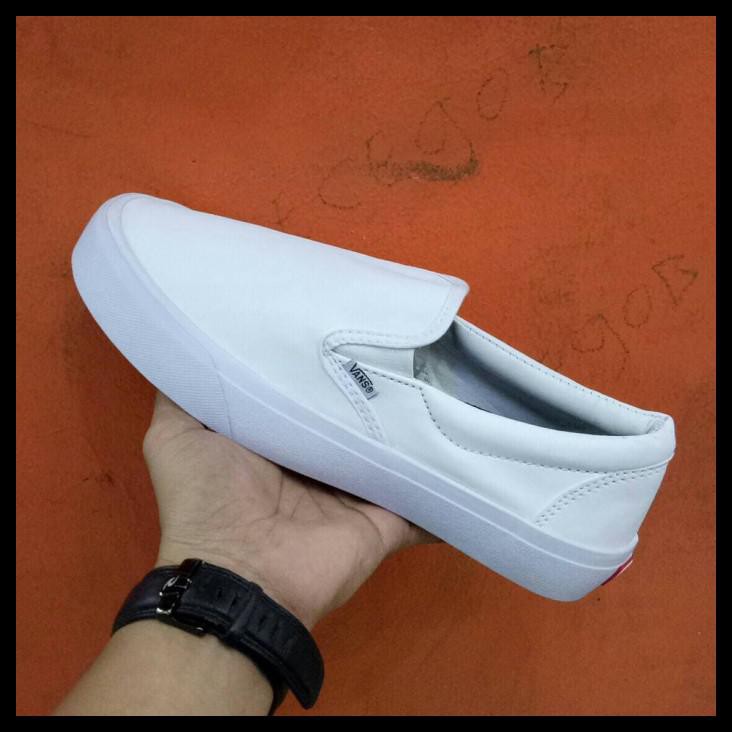 Giày Thể Thao Vans Màu Trắng Cỡ 37-43 Thời Trang Cho Nam Nữ