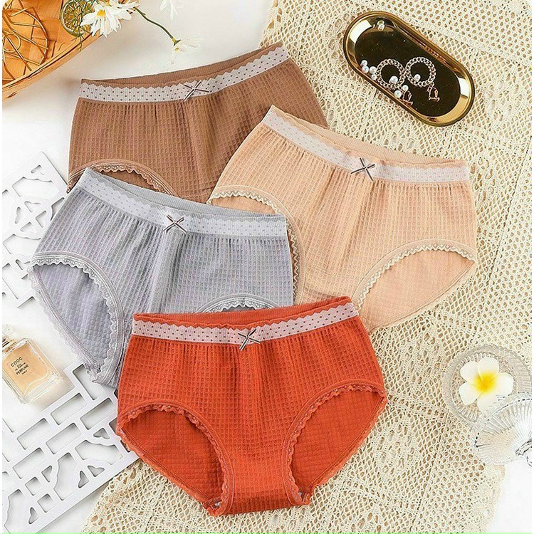Quần Lót Nữ Cotton Cao Cấp Phom To Vải Mềm, Quần Lót Nữ Thông Hơi Kháng Khuẩn