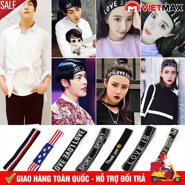 💎 Băng Đô Headband Băng Trán Thể Thao Dùng Cho Tập Gym, Bóng Chuyền, Bóng Rổ, Cầu Lông Băng Đầu Thấm Chặn Mồ Hôi