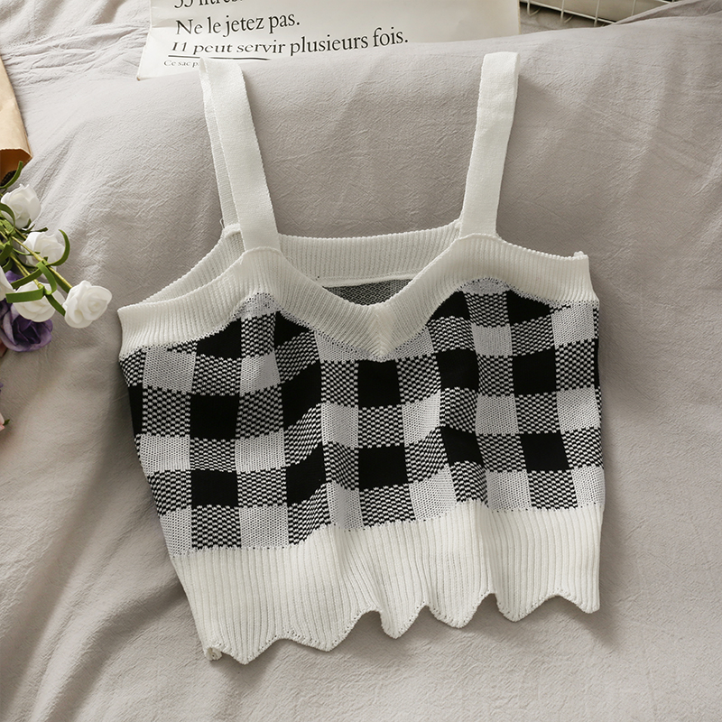 Áo Hai Dây Dệt Kim Thời Trang 2021 Tôn Dáng Cho Nữ