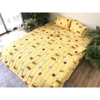 Bộ chăn mền trần bông kèm ga gối rẻ nhất sài gòn (Mẫu BCH53)