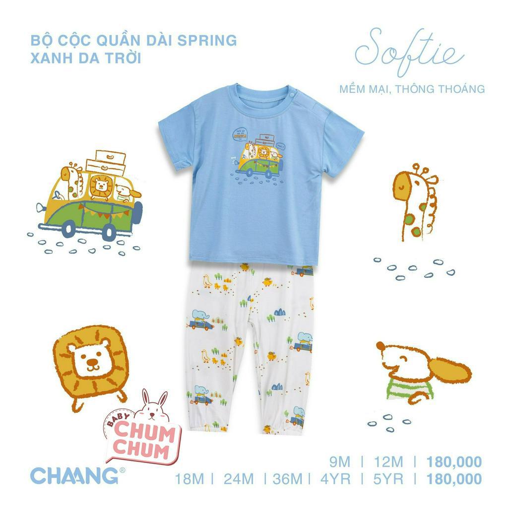 Bộ Cộc Quần Dài Spring Xanh Da Trời CHAANG SS23D1