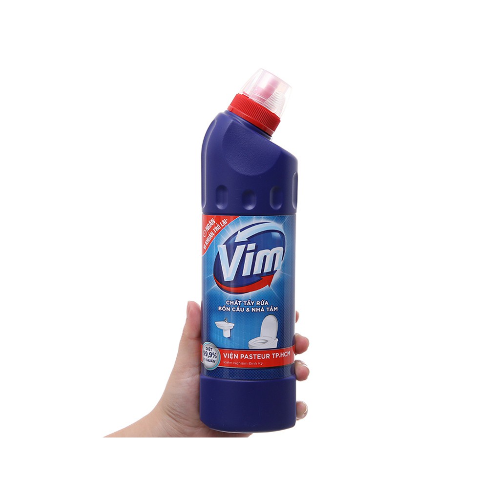 [Hoả Tốc] Nước Tẩy Bồn Cầu Toilet Vim Diệt Khuẩn 500ml - Xanh Biển 500 ml 500g