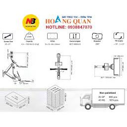 Giá Treo Máy Tính Treo Tường Có Khay Đở Bàn Phím -  MB32 - [ Phù Hợp MH 22&quot; - 32&quot; ] - [ Hàng Chính Hãng Model 2021 ]