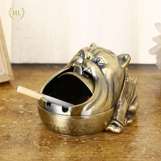 Gạt tàn Bulldog bằng đồng