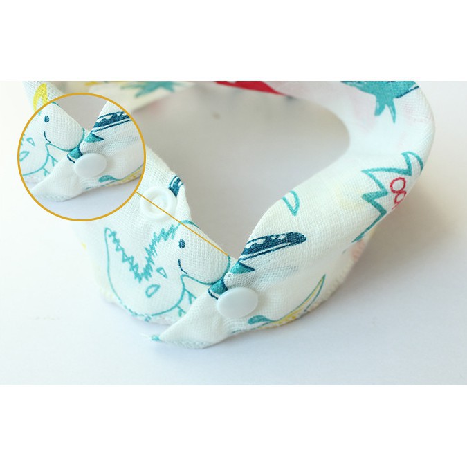 Yếm cotton hình tam giác dễ thương cho bé