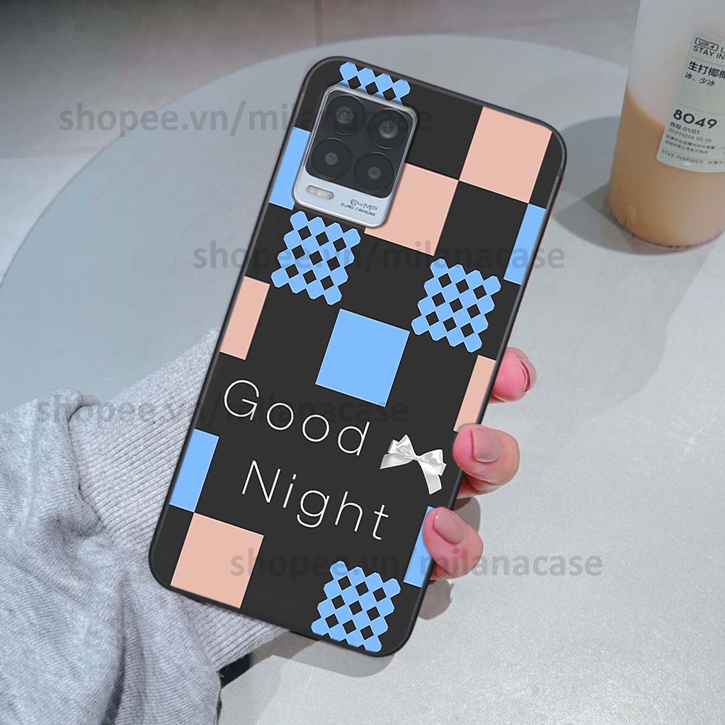 Ốp Realme 8 caro họa tiết nhiều màu sắc siêu đẹp thời trang cá tính