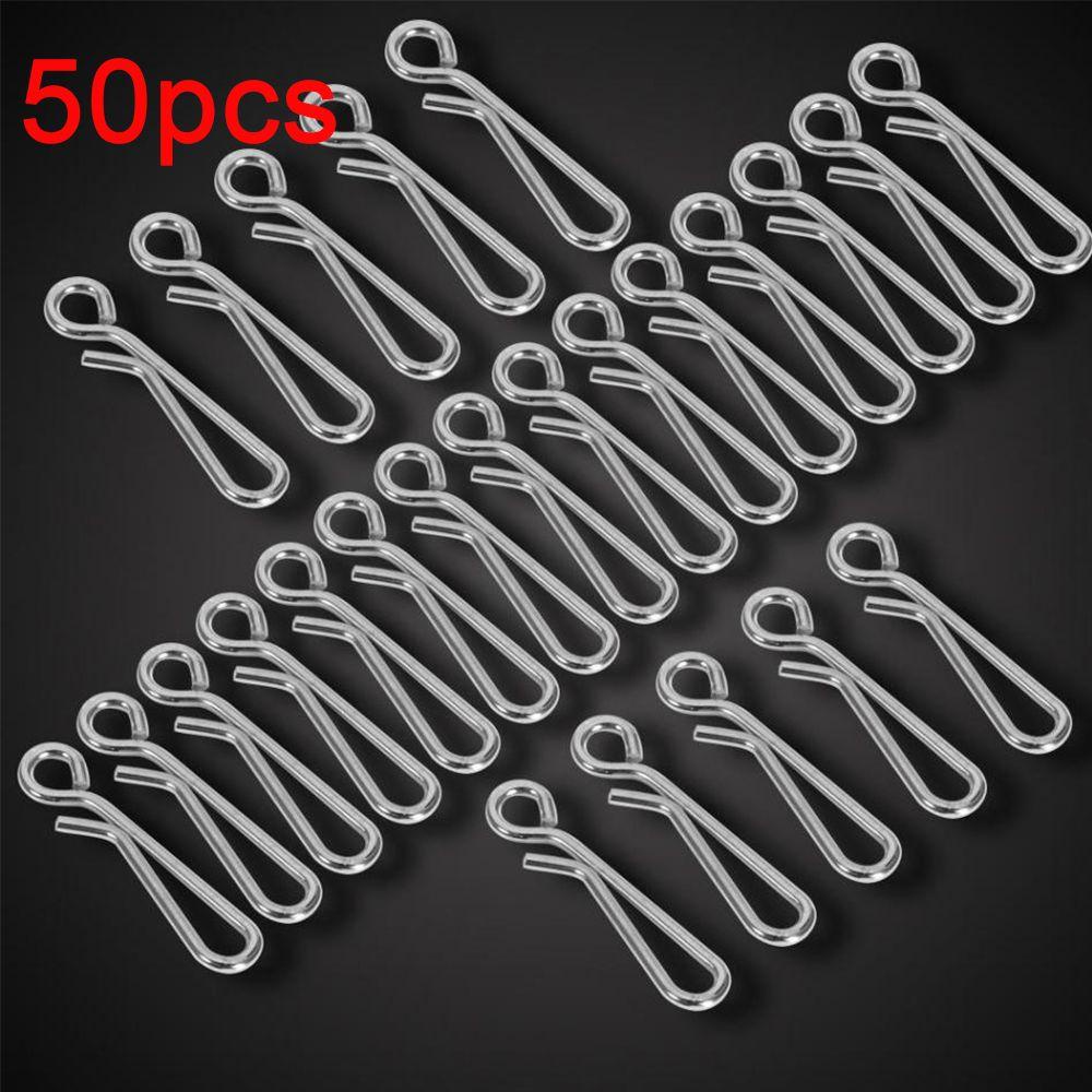 Set 50 Móc Nối Cần Câu Cá Bằng Thép Không Gỉ Chất Lượng Cao