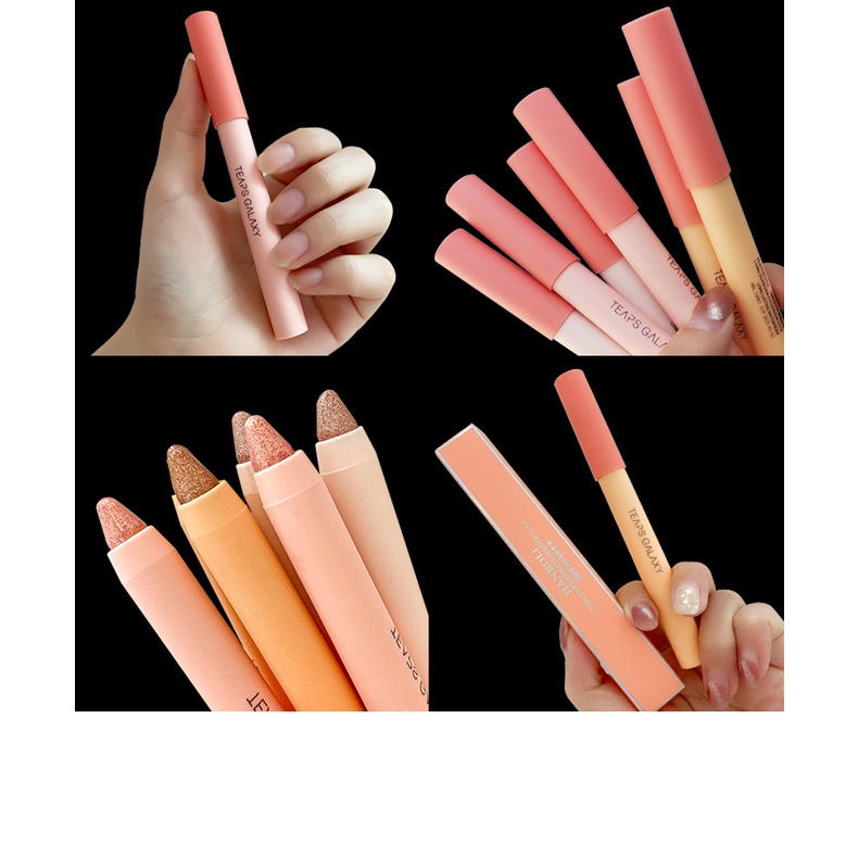 Bút chì kẻ nhũ vẽ bọng mắt HABOLI lấp lánh bám màu lâu trôi sắc nét | BigBuy360 - bigbuy360.vn