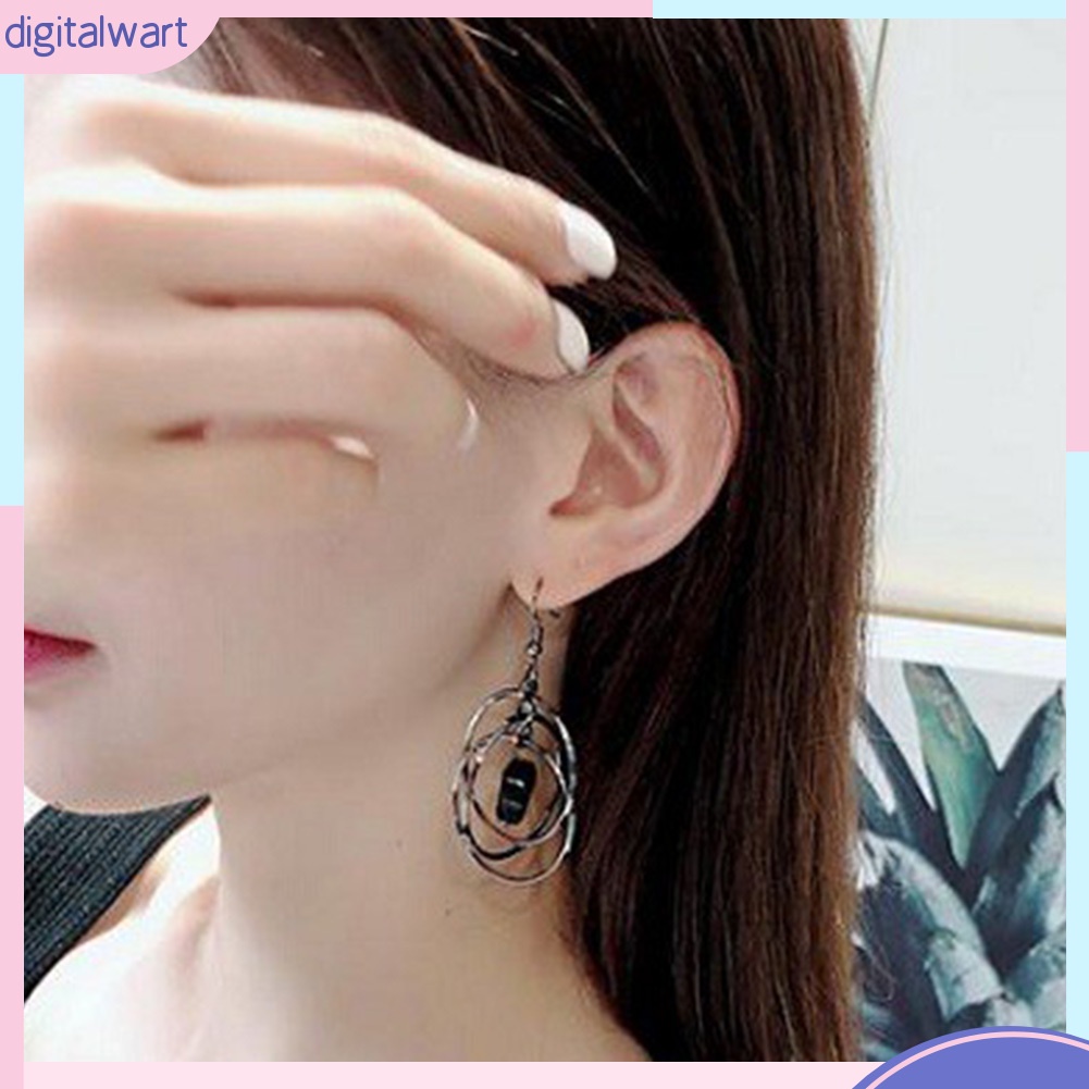 Hoa tai dáng tròn thời trang phong cách cho nữ