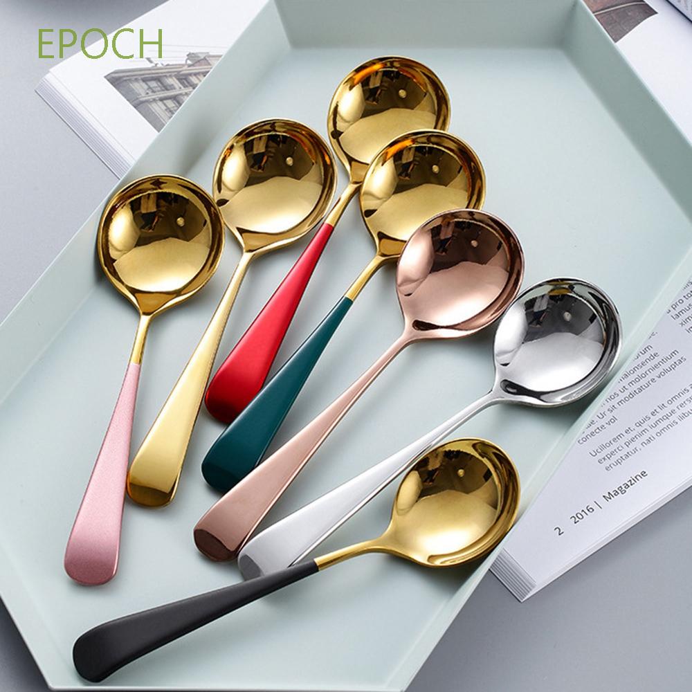 Epoch Muỗng Múc Canh / Kem / Tráng Miệng Nhiều Màu Chất Lượng Cao