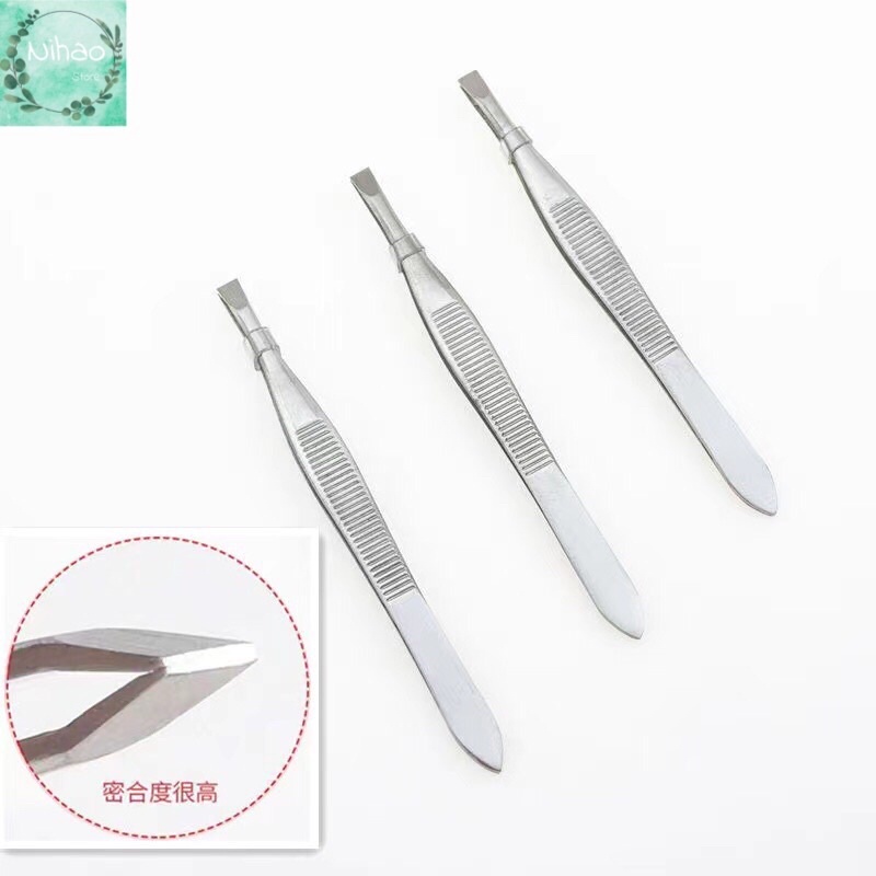 Nhíp nhổ lông và tóc bạc bằng thép không gỉ chắc chắn tiện lợi