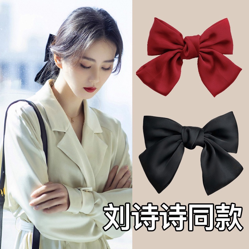 Kẹp Tóc Hình Nơ Lớn Thời Trang Mùa Xuân Hàn Quốc Cho Nữ