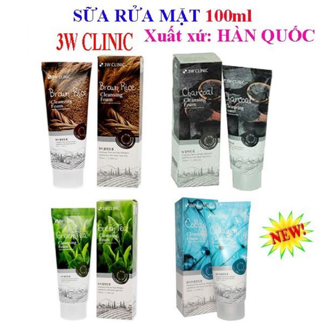 Sữa rữa mặt 3W 4 mùi được lựa