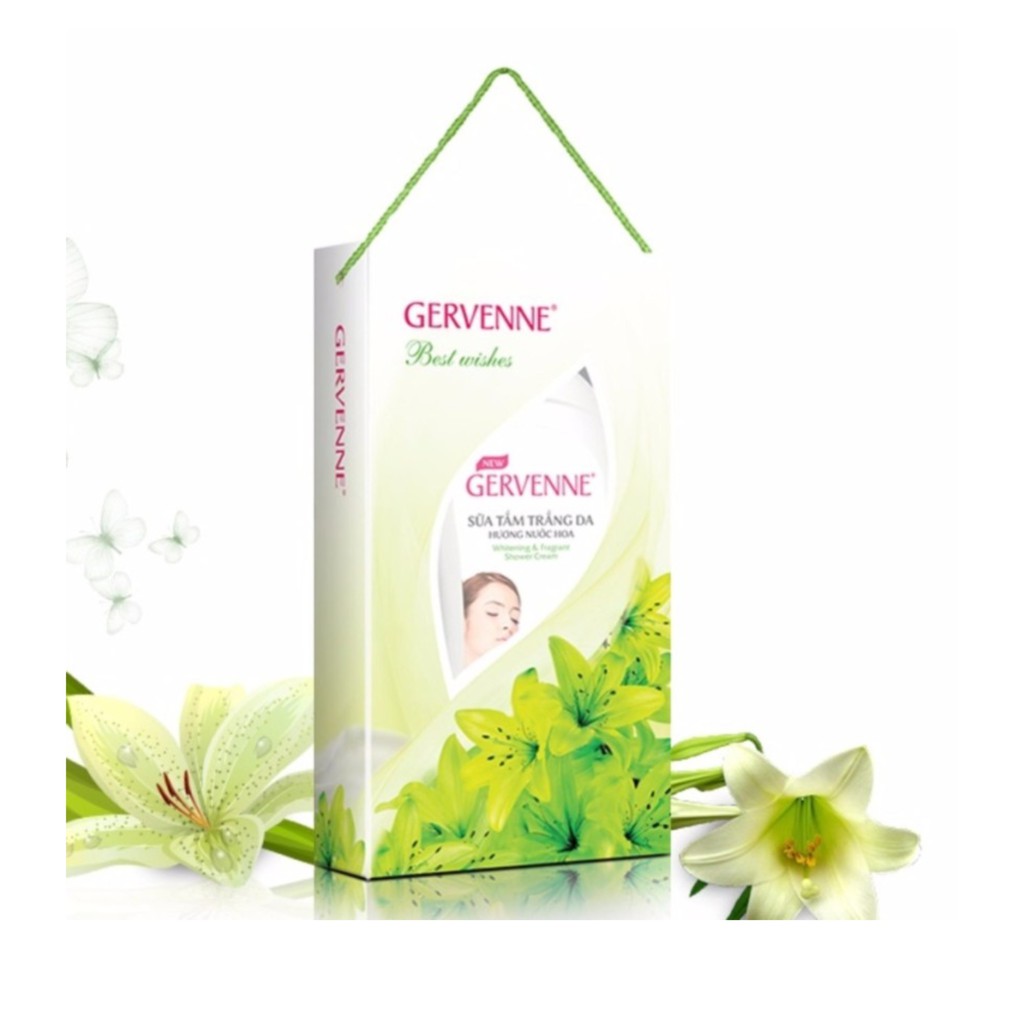 Sữa Tắm Trắng da GERVENNE Hộp Quà 900ml