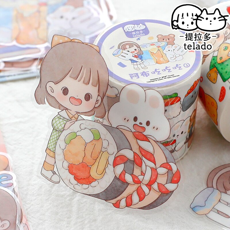 27/30 Miếng dán PET chống thấm nước họa tiết hoạt hình dành cho bé gái