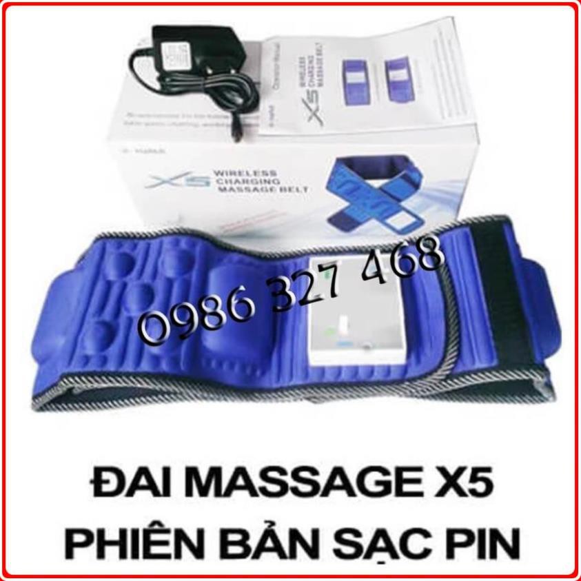 [SIÊU RẺ] Đai massage giúp giảm mỡ bụng X5 TÍCH HỢP PIN (Loại cao cấp)
